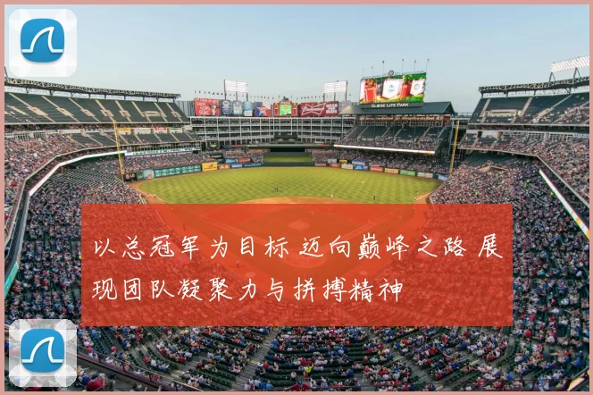 以总冠军为目标 迈向巅峰之路 展现团队凝聚力与拼搏精神