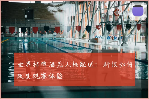 世界杯啤酒无人机配送:科技如何改变观赛体验